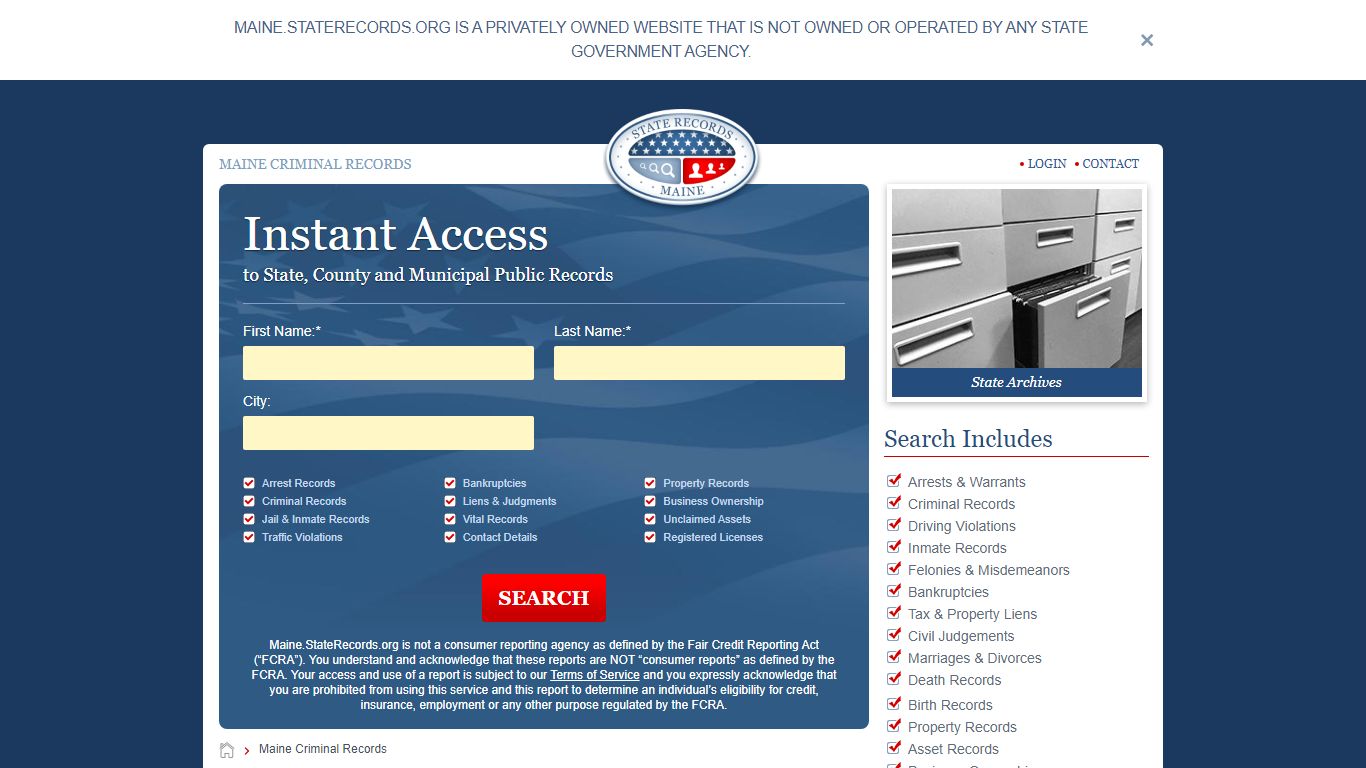 Maine Criminal Records Online | StateRecords.org